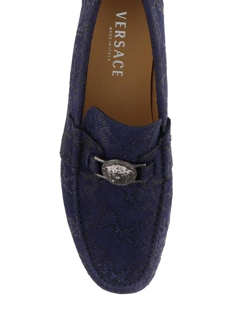 mocasines versace hombre azules 1ve12b00h-k11|Colección de mocasines y slippers para hombre .